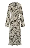 Johanna Ortiz Silk Ollantay Wrap Dress In Animal Print