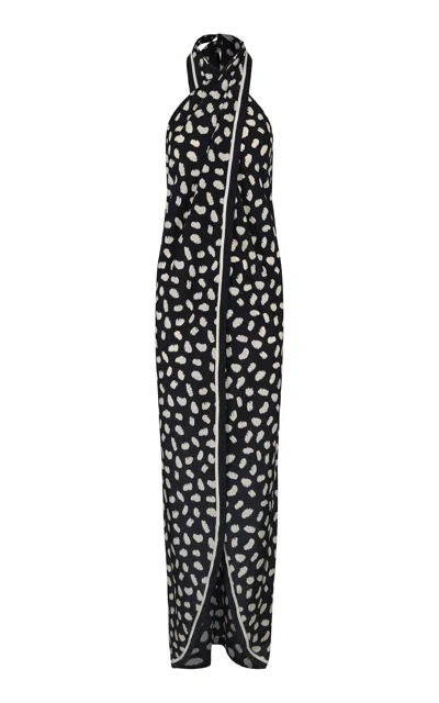 Johanna Ortiz Silk Silent Water Top In Black