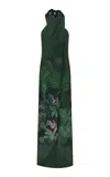 Johanna Ortiz Silk Silent Water Top In Green