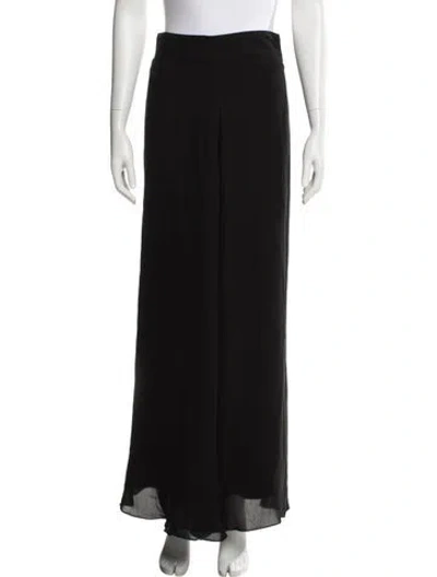 Pre-owned Johanna Ortiz Silk Wide Leg Pants In Gray