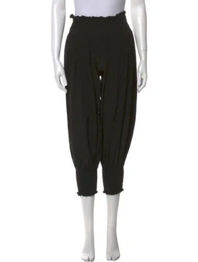 Pre-owned Johanna Ortiz Skinny Leg Pants In Black