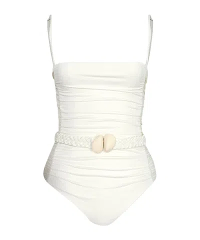 Johanna Ortiz Sling One-piece Swimsuit In White