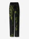 Johanna Ortiz Palm-tree Print Trousers In Black