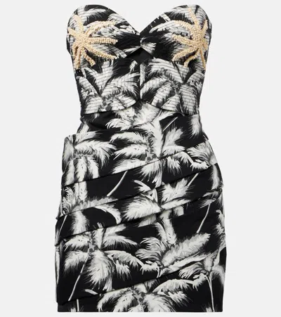 JOHANNA ORTIZ SOMBRA EMBROIDERED COTTON-BLEND MINIDRESS