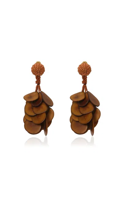 Johanna Ortiz Song Of The Plains Earrings In Brown