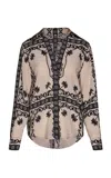 Johanna Ortiz Sonriente Silk Jacket In Print