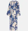 Johanna Ortiz Sotaviento Printed Cotton Tunic In Neutrals