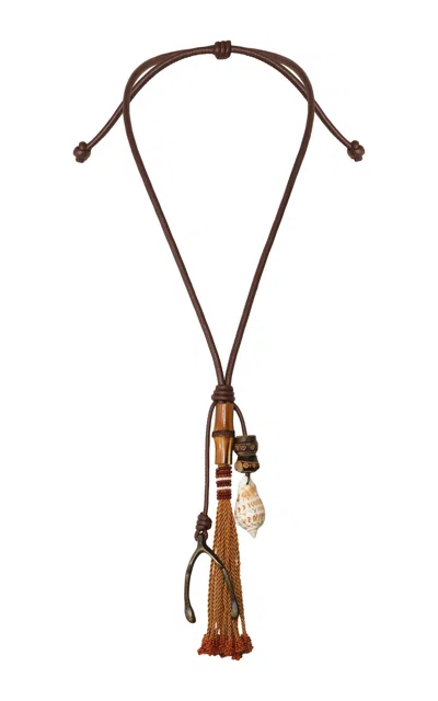 Johanna Ortiz Spirit Of The Nomad Horse Necklace In Brown