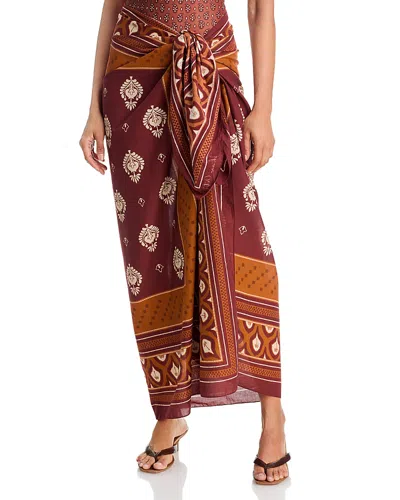 Johanna Ortiz Spirit Of The Pareo Swim Cover-up In Brown