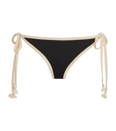 Johanna Ortiz Spiritual Retreat Bikini Bottoms In Black