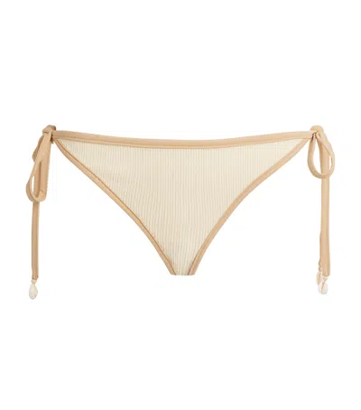 Johanna Ortiz Spiritual Retreat Triangle Bikini Briefs In Neutral