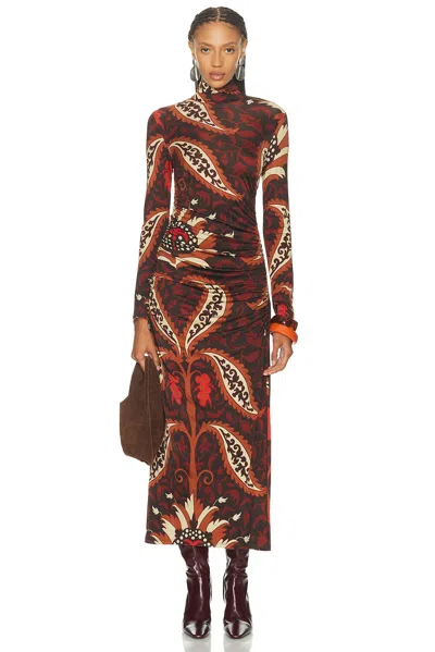 Johanna Ortiz Start Point Ankle Dress In Multi