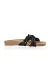 Johanna Ortiz Steady Keel Leather Sandals In Black