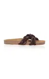 Johanna Ortiz Steady Keel Leather Sandals In Brown