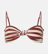 Johanna Ortiz Healing Tools Knotted Bandeau Bikini Top In 0