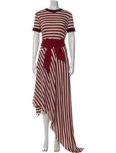 Pre-owned Johanna Ortiz Striped Long Dress