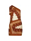 Johanna Ortiz Sun Traveller Printed Cotton-voile Mini Dress In Brown