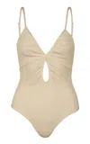 Johanna Ortiz Sundown Cutout One-piece Swimsuit In Neutral