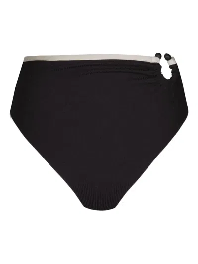 Johanna Ortiz Susurro Del Agua Bikini Bottom In Black