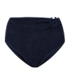 Johanna Ortiz Terry Navy Susurro Del Agua Bikini Bottoms Navy In Blue