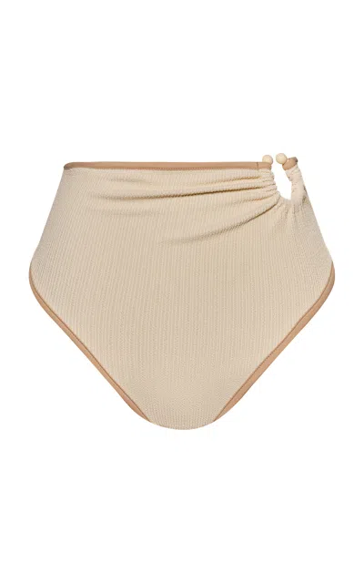 Johanna Ortiz Susurro Del Agua High-rise Bikini Bottom In Multi