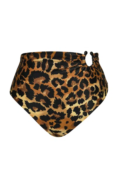 Johanna Ortiz Taita Bikini Bottom In Brown