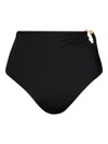 Johanna Ortiz Terry Navy Susurro Del Agua Bikini Bottoms Navy In Black