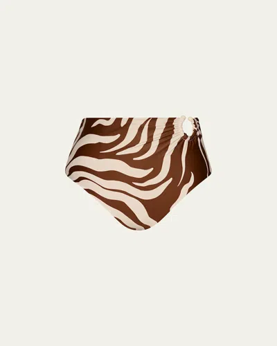 Johanna Ortiz Taita High-waist Bikini Bottoms In Multi