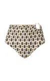 Johanna Ortiz Taita Paisley Bikini Bottom In White