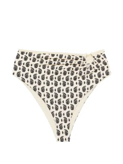 Johanna Ortiz Taita Paisley-pattern Bikini Bottoms In Neutral