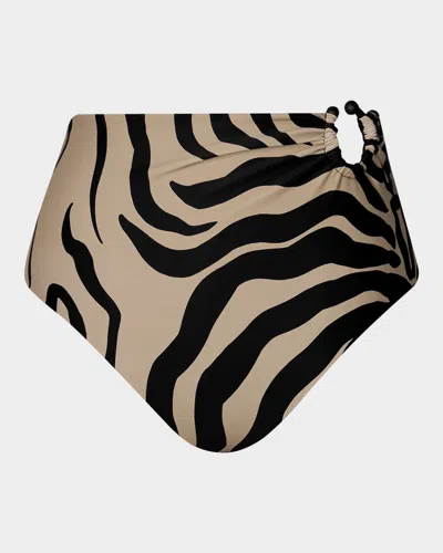 Johanna Ortiz Taita Reversible Bikini Bottoms In Brown