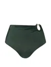 Johanna Ortiz Taita Ring-detail Bikini Bottom In Multi