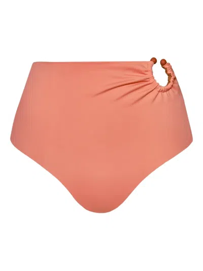 Johanna Ortiz Taita Ring-detail Bikini Bottom In Pink