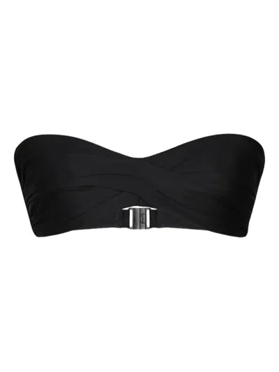 Johanna Ortiz Tangarana Bikini Top In Black