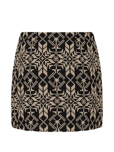 Johanna Ortiz Tapestry Of Love Wrap Mini Skirt In Multi