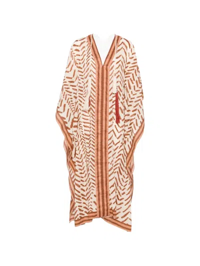 Johanna Ortiz Tassel-detail Midi Dress In Multi