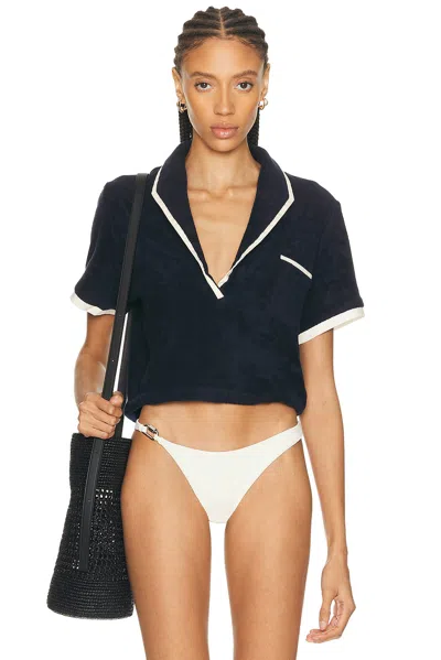 JOHANNA ORTIZ TERRY MISTY HEM TOP