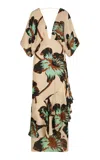 Johanna Ortiz Tesoro Escondido Silk Maxi Dress In Multi