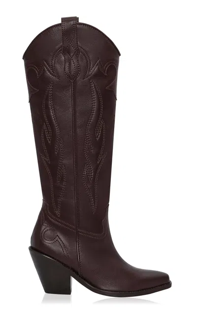 Johanna Ortiz The Enchanted Threshold Boots - In Burgundy