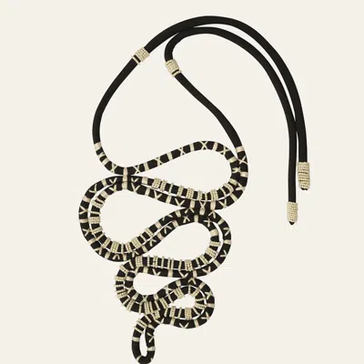 Johanna Ortiz The Great Serpent Necklace In Animal Print