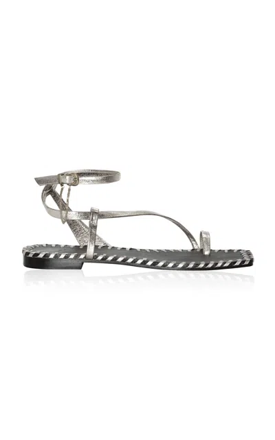 Johanna Ortiz The Hidden Sanctuary Sandal In Silver