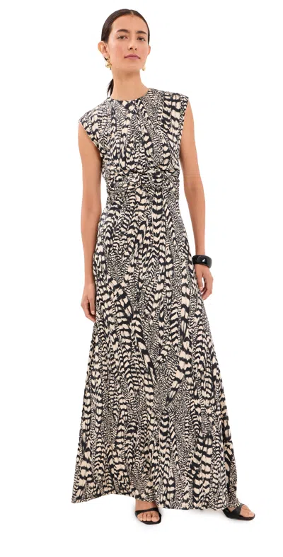 Johanna Ortiz Silent Rising Printed Stretch Maxi Dress In Multi
