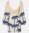 Johanna Ortiz The Power Of The Sea Dress In Ecru Blue In Neutrals