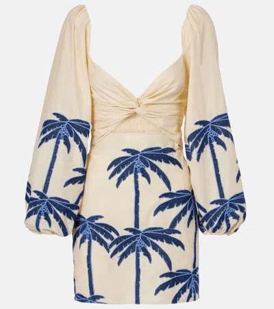 JOHANNA ORTIZ THE POWER OF THE SEA COTTON-BLEND MINIDRESS