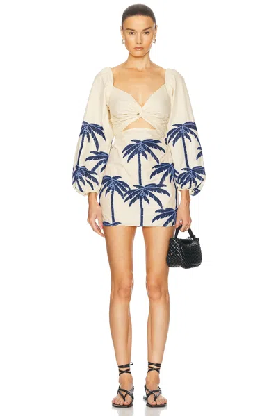 JOHANNA ORTIZ THE POWER OF THE SEA MINI DRESS