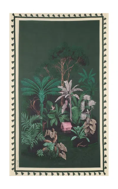 Johanna Ortiz The Rainforest Journey Shawl In Green
