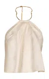Johanna Ortiz The Root Halter Top In Neutral