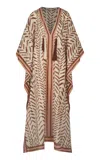 Johanna Ortiz The Secret Of The Sun Printed Cotton Tunic In Brown