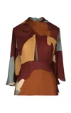 Johanna Ortiz The West Silk Top In Multi