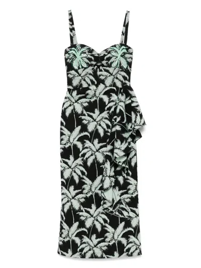 Johanna Ortiz Threaded Palms Midi Dress